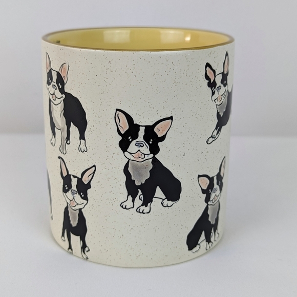 Boston Terrier Mug Ceramic Microwave Dishwasher Safe 21 fl oz Vanilla Bean NWT - Picture 4 of 9